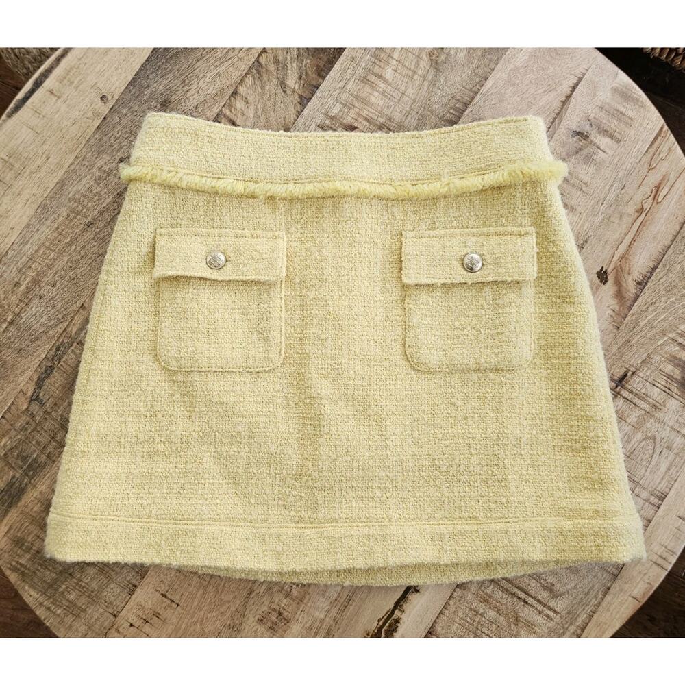 J. Crew Yellow Mini Skirt